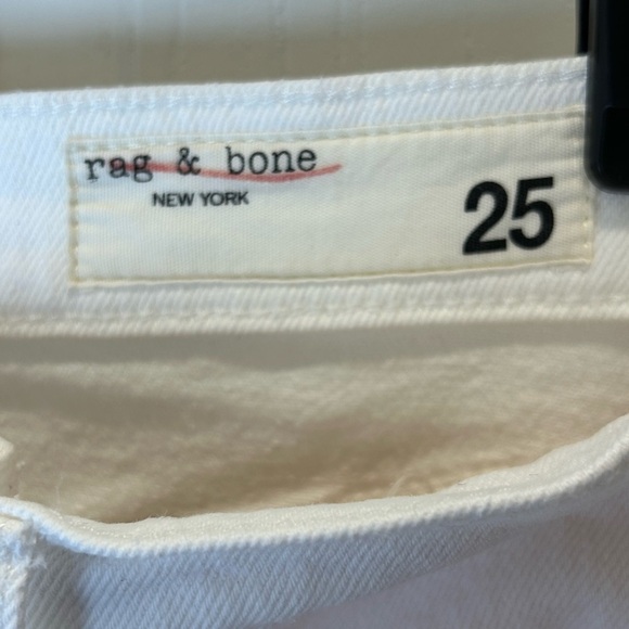 RAG & BONE WHITE JEANS SIZE 25 - Picture 4 of 10